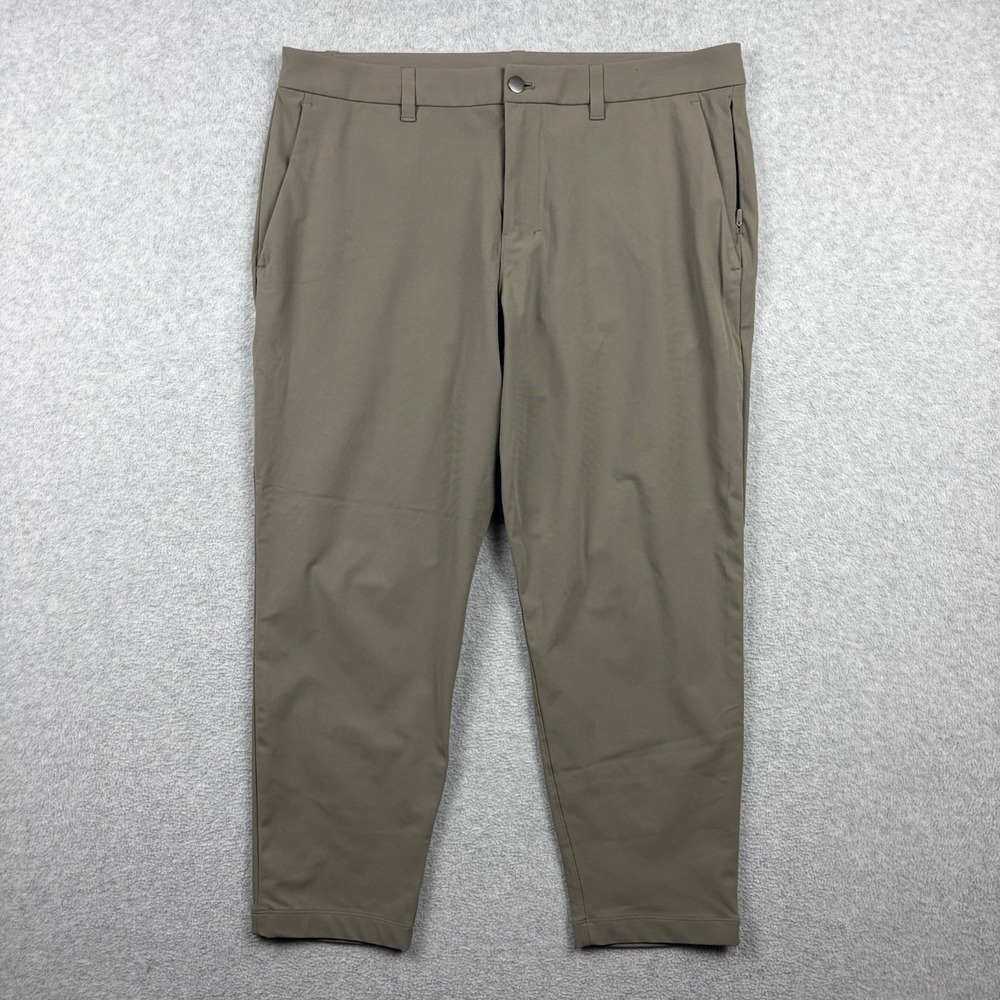Lululemon Pants Mens 36x25 Taupe ABC Slim Fit Warpstreme Stretch Chino LM5AQXS